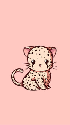 Cute Kawaii Baby Leopard Wallpaper
