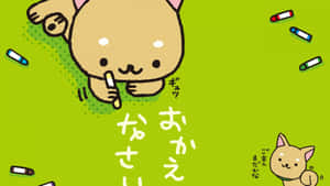 Cute Kawaii Cat Doodling Wallpaper