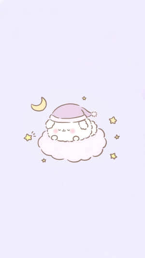 Cute Kawaii Cogimyun Sleeping Wallpaper