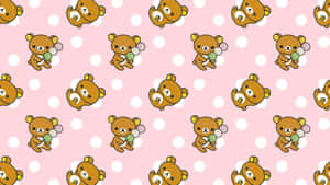 Cute Kawaii Rilakkuma Pattern Wallpaper