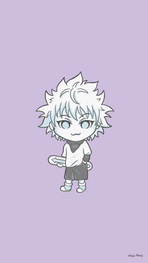 Cute Killua Chibi Art Wallpaper