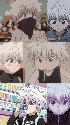 Cute Killua Zoldyck Faces Wallpaper