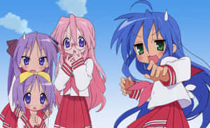 Cute Konata Izumi Lucky Star Animecore Wallpaper