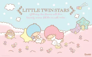 Cute Little Twin Stars Sanrio Wallpaper