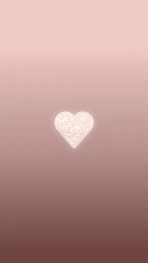 Cute Lock Screen Heart Glitters Wallpaper