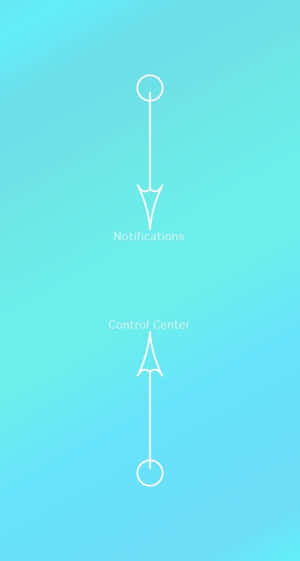 Cute Lock Screen White Arrows Wallpaper