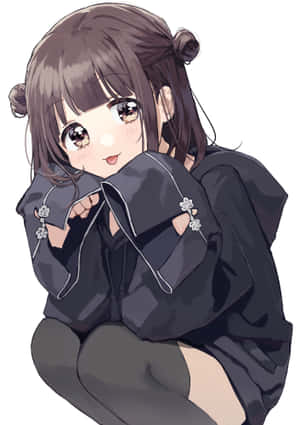 Cute Menhera Chan In A Dreamy World Wallpaper