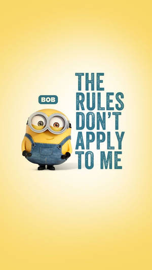 Cute Minion Bob Quote Wallpaper