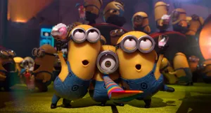 Cute Minions Birthday Party Wallpaper