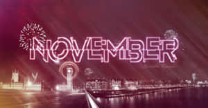 Cute November Fireworks Wallpaper