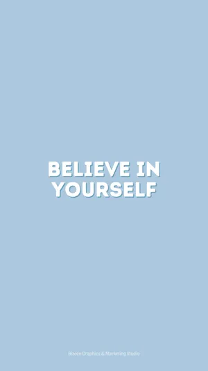 Cute Pastel Blue Aesthetic Quotes Wallpaper