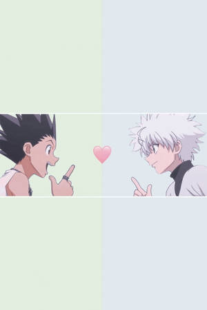 Cute Pastel Gon And Killua Wallpaper