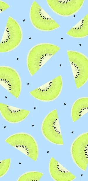 Cute Pastel Kiwis Wallpaper