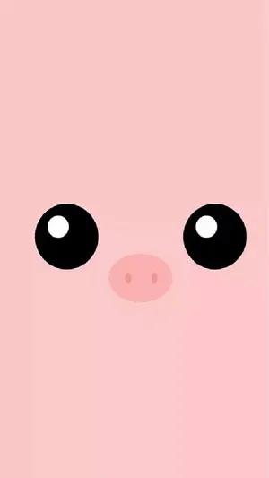 Cute Pig Eyes And Nose Wallpaper