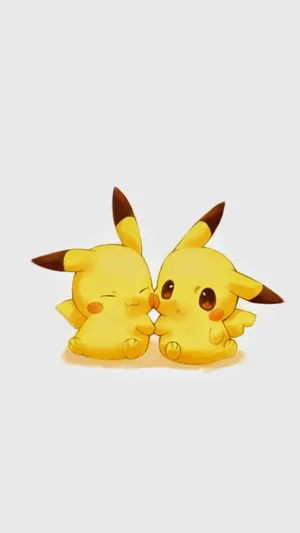 Cute Pikachu Holding Hands Wallpaper