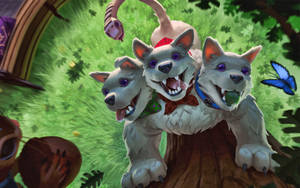 Cute Puppy Cerberus Wallpaper