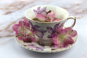 Cute Purple Ceramic Cup Wallpaper