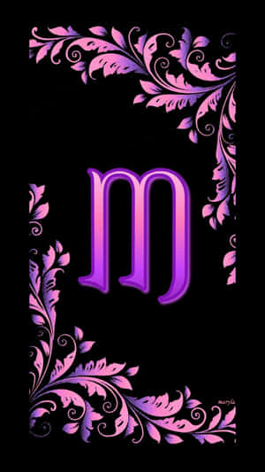 Cute Purple M Wallpaper
