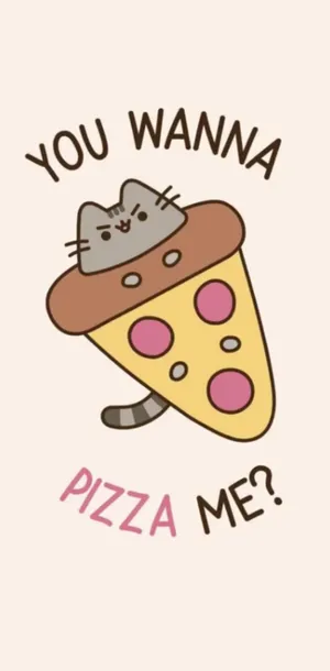 “cute Pusheen Showing Off Her Adorable Smile” Wallpaper