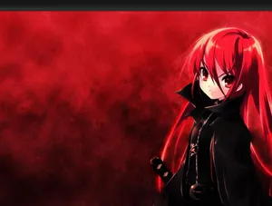 Cute Red Anime Wallpaper
