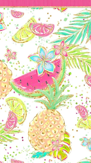 Cute Refreshing Summer Artwork Iphone Wallpaper