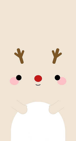 Cute Reindeer Christmas Close-up Wallpaper