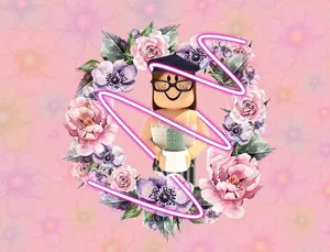 Cute Roblox Girl In Glasses Wallpaper