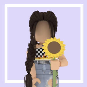 Cute Roblox Outfit With Sunflower Wallpaper