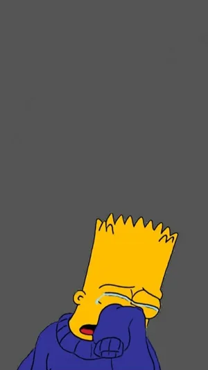 Cute Sad Bart Simpson Wallpaper
