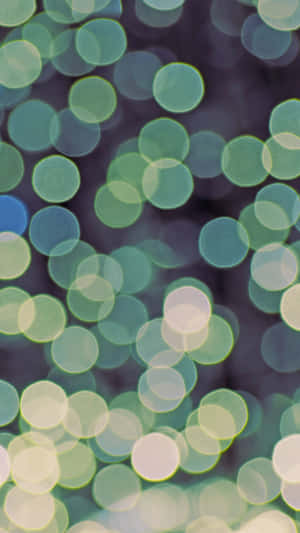 Cute Sage Green Pin Lights Wallpaper