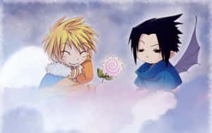 Cute Sasuke Ready To Battle! Wallpaper