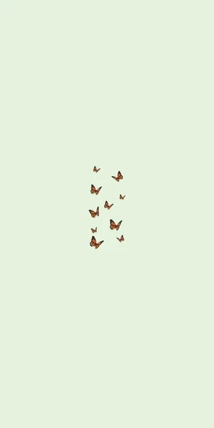 Cute Simple Butterflies Wallpaper