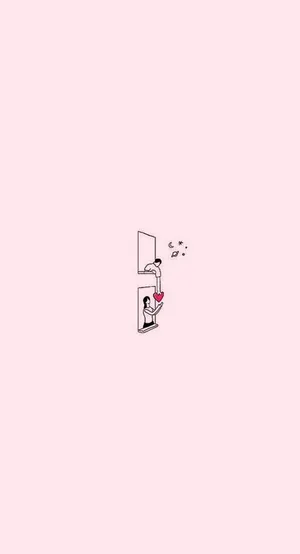 Cute Simple Couple Wallpaper