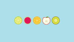 Cute Simple Fruits Wallpaper