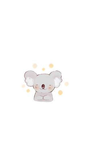 Cute Simple Koala Wallpaper