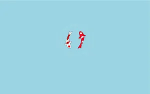 Cute Simple Koi Fish Wallpaper
