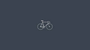 Cute Simple White Bike Wallpaper