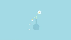 Cute Simple White Flowers Wallpaper