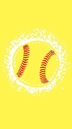Cute Softball Digital Art Wallpaper
