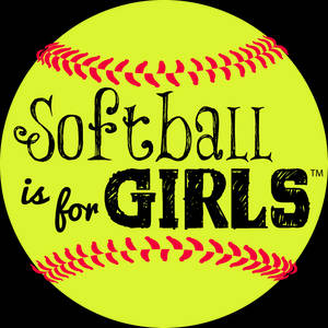 Cute Softball Is For Girls Wallpaper