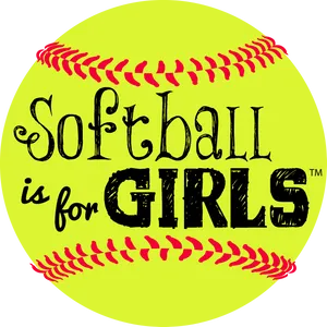 Cute Softball Is For Girls Wallpaper