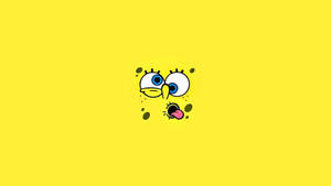 Cute Spongebob Silly Face Wallpaper