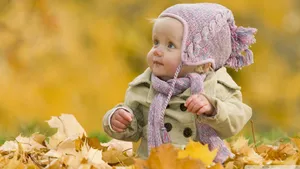 Cute Spring Baby Wallpaper