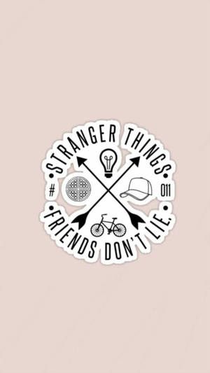 Cute Stranger Things Friends Don't Lie Icon Wallpaper