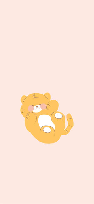 Cute Tiger Sticker Aesthetic Phone Wallpaper