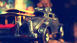 Cute Vintage Toy Car Wallpaper