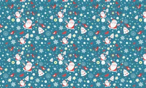 Cute Winter Christmas Pattern Wallpaper