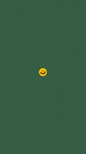 Cute Yellow Smiley Plain Aesthetic Wallpaper
