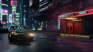 Cyberpunk 2077 City Night Life Wallpaper