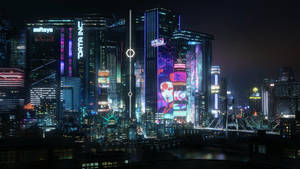 Cyberpunk 2077 Cool Night City Wallpaper